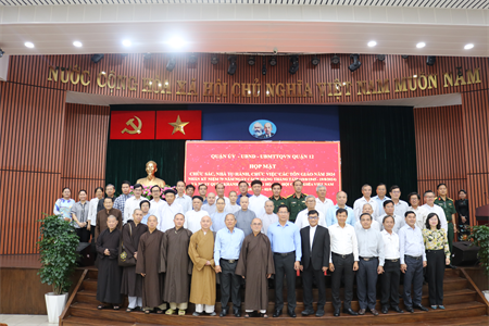 Quận 12 họp mặt chức sắc, nhà tu hành, chức việc các tôn giáo