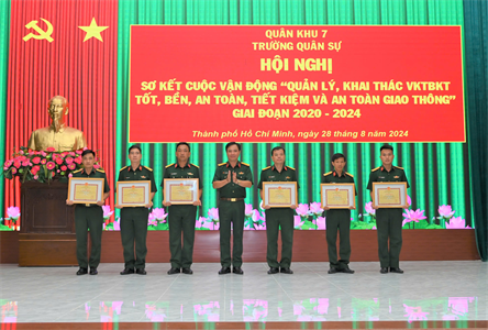 Trường Quân sự Quân khu 7 sơ kết Cuộc vận động 50 giai đoạn 2020 – 2024