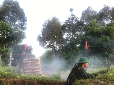 Trung đoàn 2, Sư đoàn 9 kiểm tra bắn đạn thật cấp tiểu đội