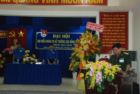 Đoàn cơ sở Trường Cao đẳng nghề số 7 đại hội nhiệm kỳ 2017 - 2019