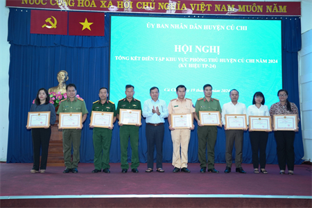 Huyện Củ Chi tổng kết công tác diễn tập năm 2024