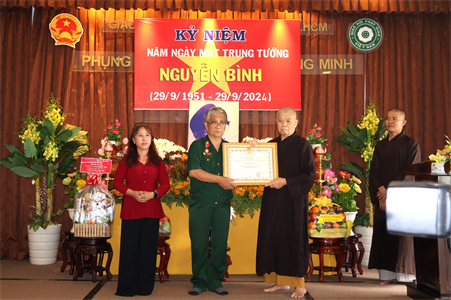 Lễ tri ân liệt sĩ Đội Quyết tử Đặc khu Sài Gòn - Chợ Lớn - Gia Định và tưởng nhớ Trung tướng Nguyễn Bình