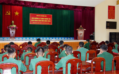 Đảng ủy Sư đoàn 309 bồi dưỡng lý luận chính trị đảng viên mới năm 2024