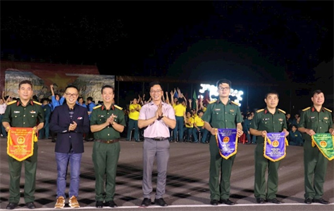 Ban CHQS Quận 5 đạt giải Nhất Hội thi dân vũ LLVT TPHCM năm 2024 tại điểm thi số 1