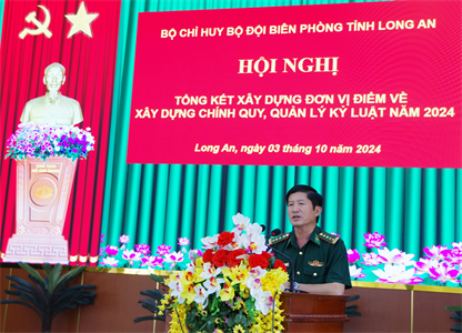 Bộ đội Biên phòng tỉnh Long An tổng kết xây dựng đơn vị điểm về xây dựng chính quy, quản lý kỷ luật năm 2024