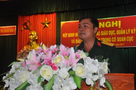 Cục Chính trị
Rút kinh nghiệm công tác giáo dục, quản lý kỷ luật