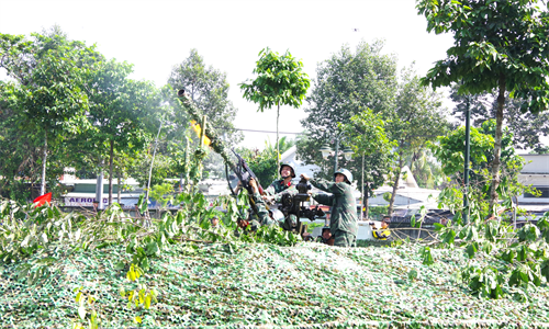 Diễn tập khu vực phòng thủ thành phố Dĩ An, tỉnh Bình Dương