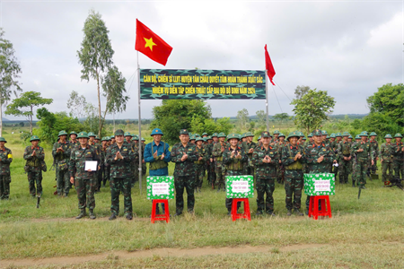 Tân Châu hoàn thành tốt diễn tập chiến thuật cấp đại đội