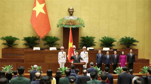 Chủ tịch nước Lương Cường: Phấn đấu xây dựng nước Việt Nam dân giàu, nước mạnh, dân chủ, công bằng, văn minh, phồn vinh, hạnh phúc.