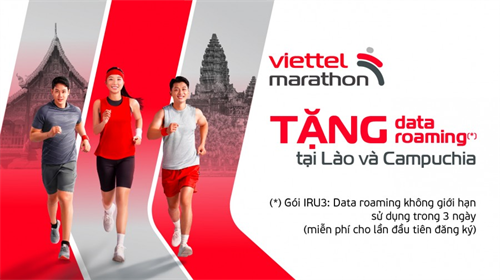 Tặng data roaming không giới hạn cho khách hàng chạy Viettel Marathon