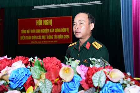 Lữ đoàn 75 tổng kết rút kinh nghiệm xây dựng đơn vị điểm toàn diện các mặt công tác năm 2024