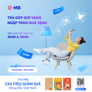 Trả góp giờ vàng - ngập tràn quà tặng
