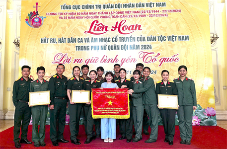 Quân khu 7 đạt kết quả xuất sắc tại Liên hoan hát ru hát dân ca và âm nhạc cổ truyền trong Phụ nữ Quân đội