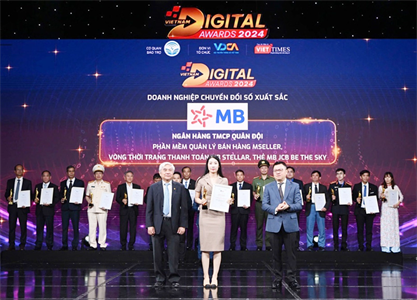 MB được vinh danh là “Doanh nghiệp chuyển đổi số xuất sắc” năm 2024