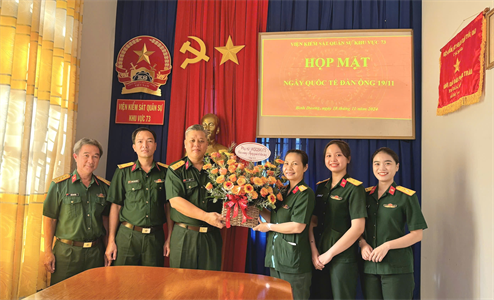 Viện Kiểm sát Quân sự Khu vực 73 họp mặt Ngày Quốc tế Nam giới