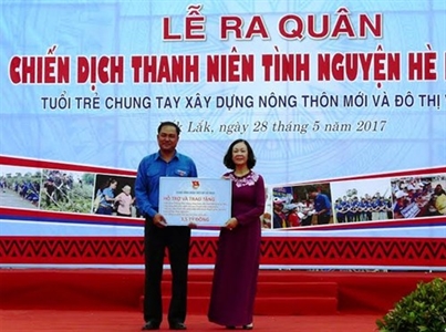 Ra quân Chiến dịch Thanh niên tình nguyện Hè 2017