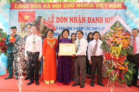 Khu phố 3, phường 8, Quận Tân Bình đón nhận danh hiệu “ Khu phố văn hoá”