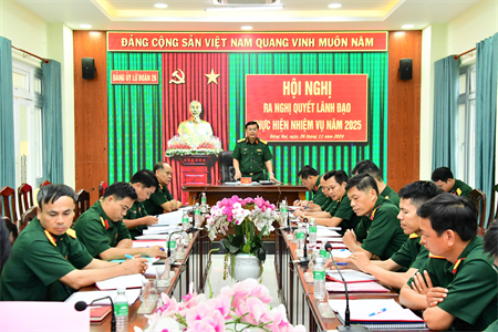 Đảng ủy Lữ đoàn 26 ra nghị quyết lãnh đạo thực hiện nhiệm vụ năm 2025