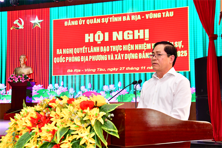 Đảng ủy Quân sự tỉnh Bà Rịa – Vũng Tàu ra nghị quyết lãnh đạo thực hiện nhiệm vụ năm 2025