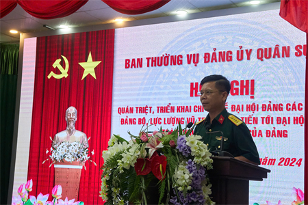 Đảng ủy Quân sự tỉnh Tây Ninh triển khai kê hoạch, hướng dẫn Đại hội Đảng các cấp