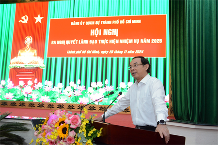 Đảng ủy Quân sự Thành phố Hồ Chí Minh lãnh đạo hoàn thành toàn diện các nhiệm vụ năm 2024