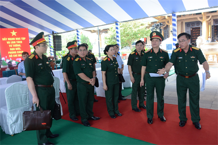 Trung tướng Trương Thiên Tô kiểm tra công tác chuẩn bị gặp mặt cán bộ cao cấp Quân đội nghỉ hưu, nghỉ công tác khu vực phía Nam