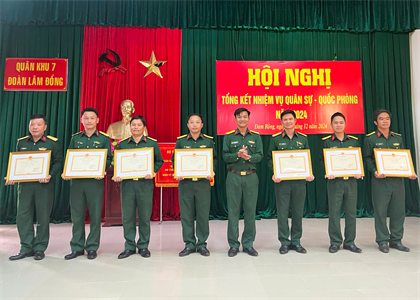 Đoàn Kinh tế - Quốc phòng Lâm Đồng tổng kết nhiệm vụ quân sự, quốc phòng năm 2024