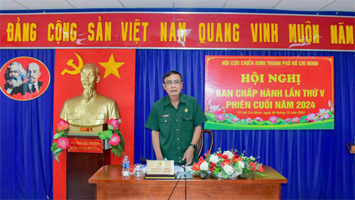 Hội Cựu chiến binh Thành phố Hồ Chí Minh hội nghị Ban chấp hành phiên cuối năm 2024