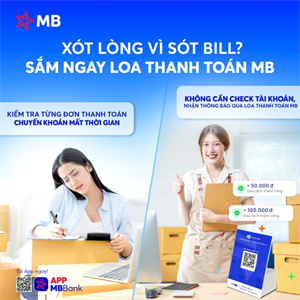MB ra mắt tính năng thông báo bằng giọng nói qua loa thanh toán MB