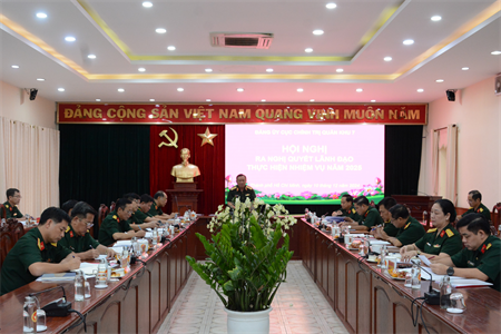 Đảng ủy Cục Chính trị Quân khu ra nghị quyết lãnh đạo thực hiện nhiệm vụ năm 2025