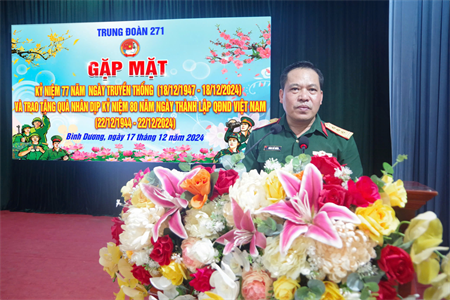 Trung đoàn 271 gặp mặt kỷ niệm 77 năm ngày truyền thống