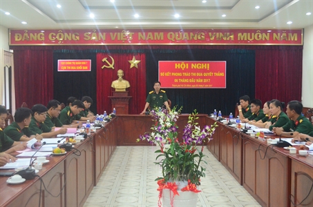 Cụm thi đua Khối Ban – Cục Chính trị Quân khu 7 sơ kết phong trào thi đua Quyết thắng 6 tháng đầu năm 2017.