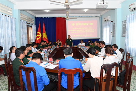 Hội đồng nghĩa vụ Quân sự tỉnh Long An kiểm tra công tác tuyển quân năm 2025