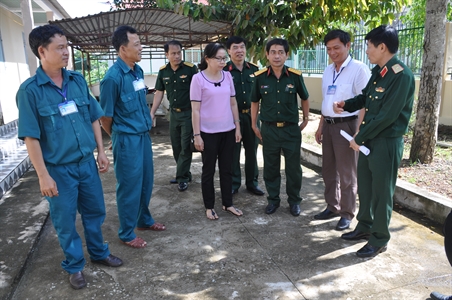 Thiếu tướng Lê Bửu Tuấn, PTL – TMT QK7 kiểm tra nhiệm vụ quân sự - quốc phòng tỉnh Bình Thuận