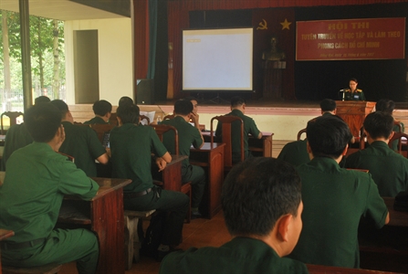 Lữ đoàn Công binh 25: Hội thi tuyên truyền về học tập và làm theo 
phong cách Hồ Chí Minh