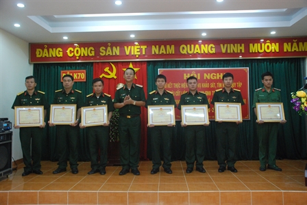 Đội K70 sơ kết tìm kiếm, quy tập hài cốt liệt sĩ đợt 2 giai đoạn XVI (mùa khô 2016 – 2017)