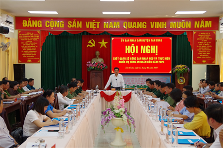 Huyện Tân Châu: Chốt quân số công dân nhập ngũ và thực hiện nghĩa vụ Công an nhân dân năm 2025