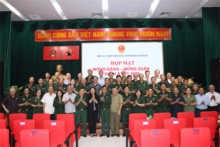 Hội Cựu chiến binh TPHCM họp mặt mừng xuân Ất Tỵ 2025
