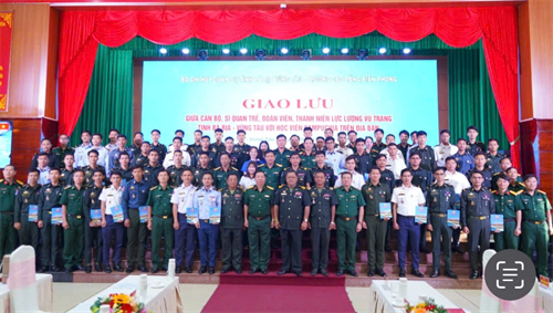 Giao lưu giữa cán bộ, sĩ quan trẻ LLVT tỉnh Bà Rịa - Vũng Tàu với học viên Campuchia