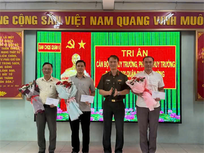 Ban CHQS Quận 6 tri ân các cán bộ Ban CHQS cấp phường