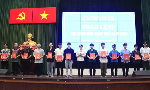 249 thanh niên quận Tân Phú sẵn sàng nhập ngũ năm 2025