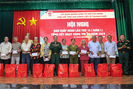 Hội Hỗ trợ gia đình liệt sĩ TPHCM tổng kết hoạt động năm 2024