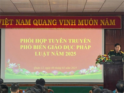 Viện kiểm sát quân sự khu vực 71 phối hợp tổ chức tuyên truyền, phổ biến pháp luật