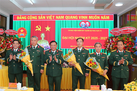 Đại hội Chi bộ Viện kiểm sát Quân sự khu vực 73 nhiệm kỳ 2025 - 2027