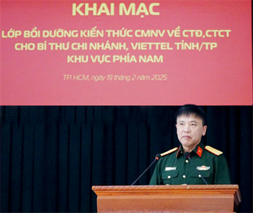 Khai mạc khóa bồi dưỡng cho Bí thư chi nhánh, Viettel tỉnh/ thành phố