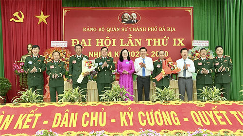 Đại hội Đảng bộ Quân sự thành phố Bà Rịa lần thứ IX nhiệm kỳ 2025-2030