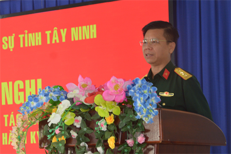 Bộ CHQS tỉnh Tây Ninh rút kinh nghiệm công tác quản lý tư tưởng, xây dựng chính quy và chấp hành kỷ luật