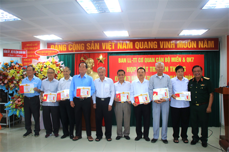 Ban Liên lạc Cơ quan Cán bộ Miền và Quân khu 7 họp mặt kỷ niệm ngày truyền thống