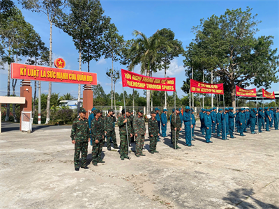 LLVT huyện Vĩnh Hưng, tỉnh Long An hưởng ứng Ngày chạy thể thao quân sự năm 2025