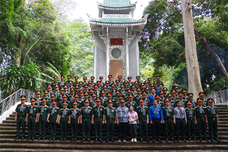 Bộ CHQS tỉnh Long An tổ chức chương trình về nguồn tại Căn cứ chiến khu D
